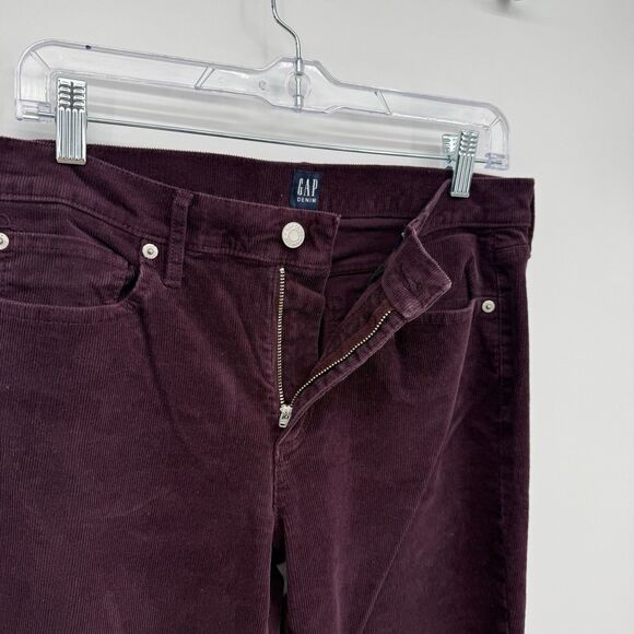 Gap Purple Corduroy Cotton Bootcut Pants Size 28R Y2k Style - Picture 7 of 9